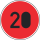 Zulässige Höchstgeschwindigkeit "20"