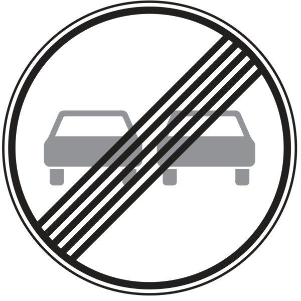 Ende des Überholverbots für Kfz aller Art