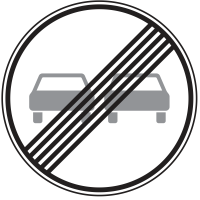 Verkehrszeichen 280 „Ende des Überholverbots...