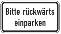 Bitte rückwärts einparken