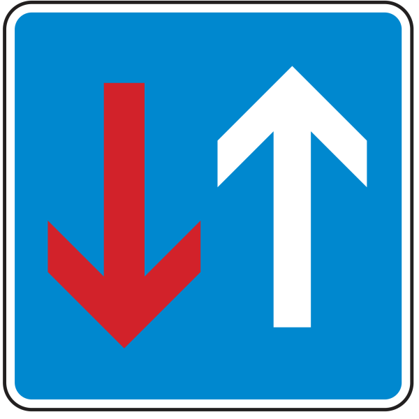 Vorrang vor dem Gegenverkehr
