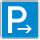 Parken Ende (Aufstellung rechts) oder Parken Anfang (Aufstellung links)