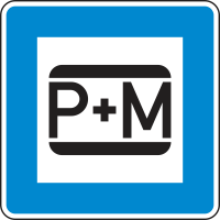 Parken und Mitfahren