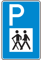 Verkehrszeichen 317 „Wanderparkplatz“ -...
