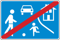Ende eines verkehrsberuhigten Bereichs