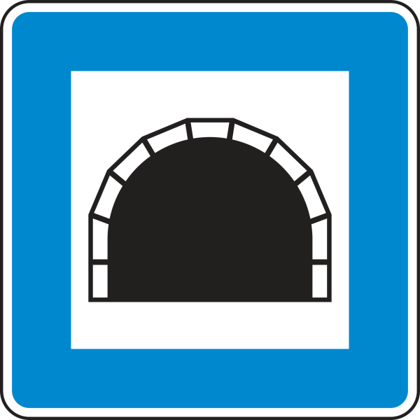 Verkehrszeichen 327 „Tunnel“ - Schilderwerk Beutha