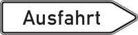 Ausfahrt von anderen Straßen außerhalb der...