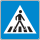 Fußgängerüberweg, Aufstellung links