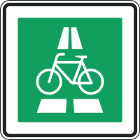 Verkehrszeichen 350.1-10 „Radschnellweg...