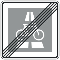Verkehrszeichen 350.2-20 „Ende des Radschnellwegs...