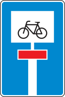 Für Radverkehr durchlässige Sackgasse