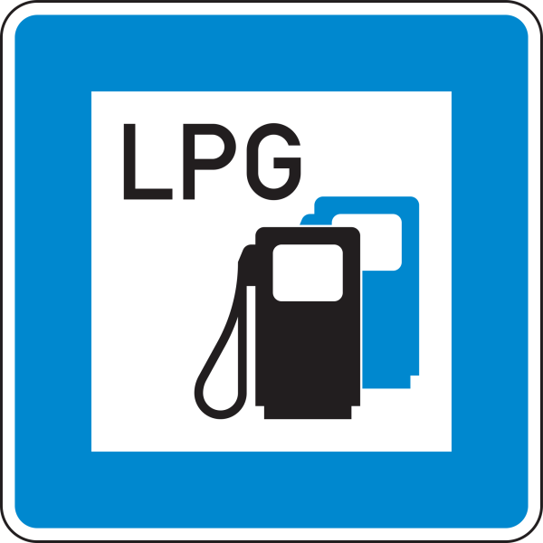 Tankstelle mit Autogas