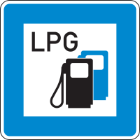 Verkehrszeichen 365-53 „Tankstelle mit...