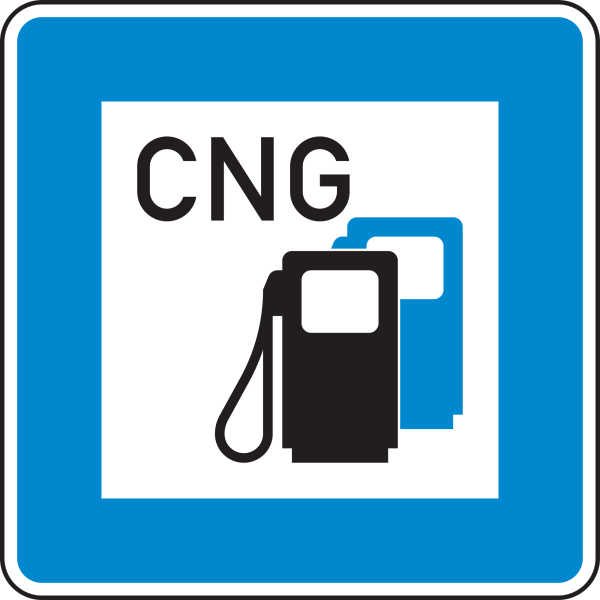 Tankstelle mit Erdgas