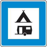 Verkehrszeichen 365-60 „Zelt- und...