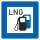 Tankstelle mit Flüssigerdgas