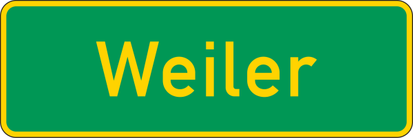 Ortshinweistafel (einseitig)