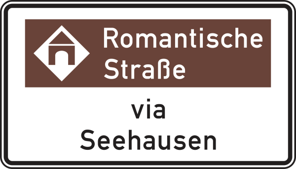 Touristische Route mit Bezugsziel, Variante „via”
