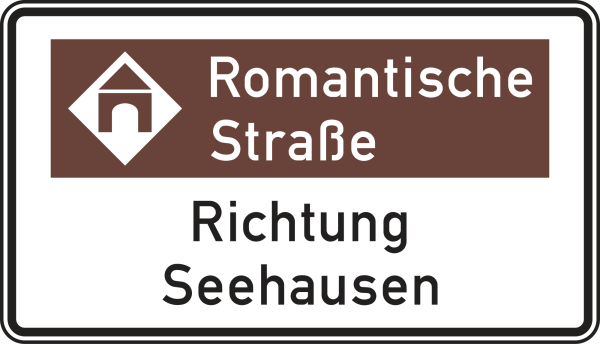 Touristische Route mit Bezugsziel, Variante „Richtung”