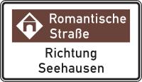 Touristische Route mit Bezugsziel, Variante...