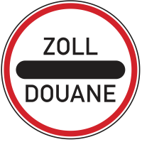 Verkehrszeichen 392 „Zollstelle“ -...
