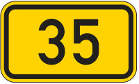 Verkehrszeichen 401 „Bundesstraßen“,...