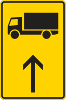 Wegweiser für Kfz mit einer zulässigen...