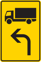 Vorwegweiser Verkehrszeichen 442-10 für Kfz mit...