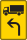 Vorwegweiser für Kfz mit einer zulässigen Gesamtmasse über 3,5 t, linksweisend