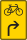 Vorwegweiser für Radverkehr, rechtsweisend