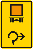 Vorwegweiser Verkehrszeichen 442-25 für...