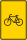 Vorwegweiser für Radverkehr (ohne Pfeilsymbol)