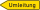 Umleitungswegweiser, linksweisend