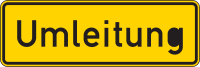 Umleitungsschild Verkehrszeichen 457.1...