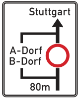 Verkehrszeichen 458 „Planskizze (mit Text)“,...