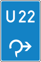 Umleitungsschild Verkehrszeichen 460-23...