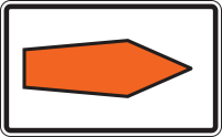 Verkehrszeichen 467.1-20 „Umlenkungspfeil...