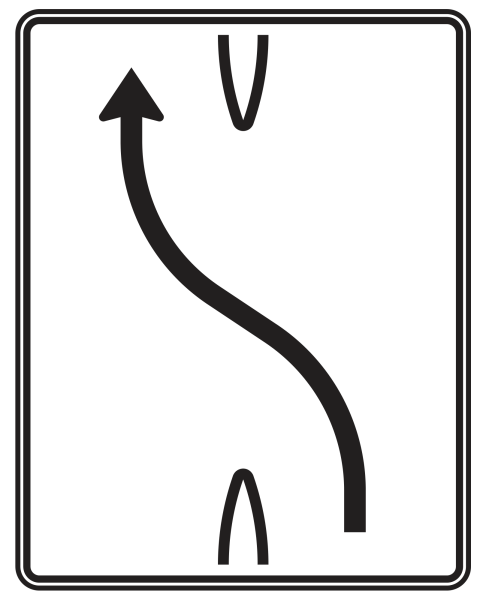 Überleitungstafel nach Zeichen 501-10
