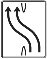 Überleitungstafel Verkehrszeichen 501-11, 1600 x...