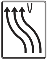 Überleitungstafel Verkehrszeichen 501-12, 1600 x...