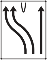 Überleitungstafel Verkehrszeichen 501-18, 1600 x...