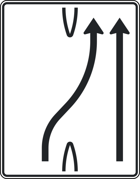 Überleitungstafel nach Zeichen 501-26