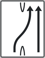 Überleitungstafel Verkehrszeichen 501-26, 1600 x...