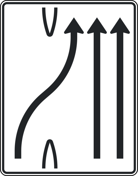 Überleitungstafel nach Zeichen 501-27
