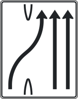 Überleitungstafel Verkehrszeichen 501-27, 1600 x...