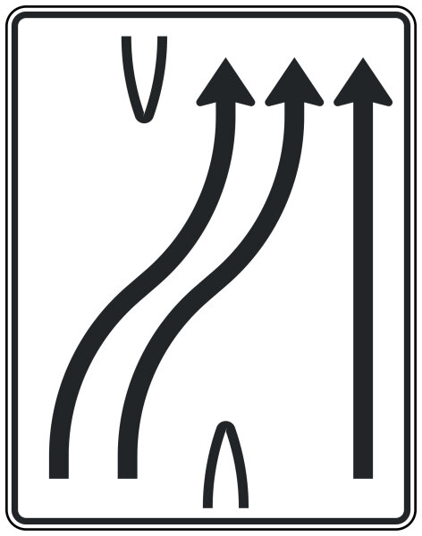 Überleitungstafel nach Zeichen 501-28