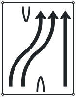 Überleitungstafel Verkehrszeichen 501-28, 1600 x...