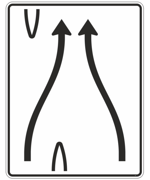 Überleitungstafel nach Zeichen 501-80