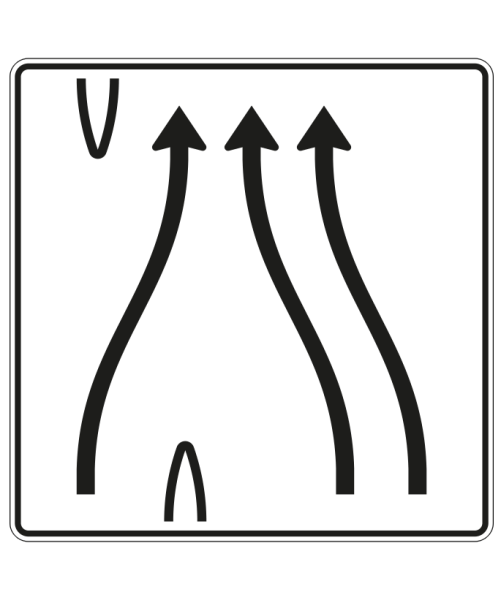 Überleitungstafel nach Zeichen 501-81