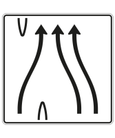 Überleitungstafel nach Zeichen 501-81
